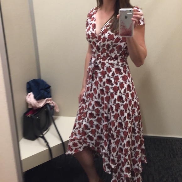 Betsey Johnson Chiffon Floral Wrap Dress - Picture 3 of 3